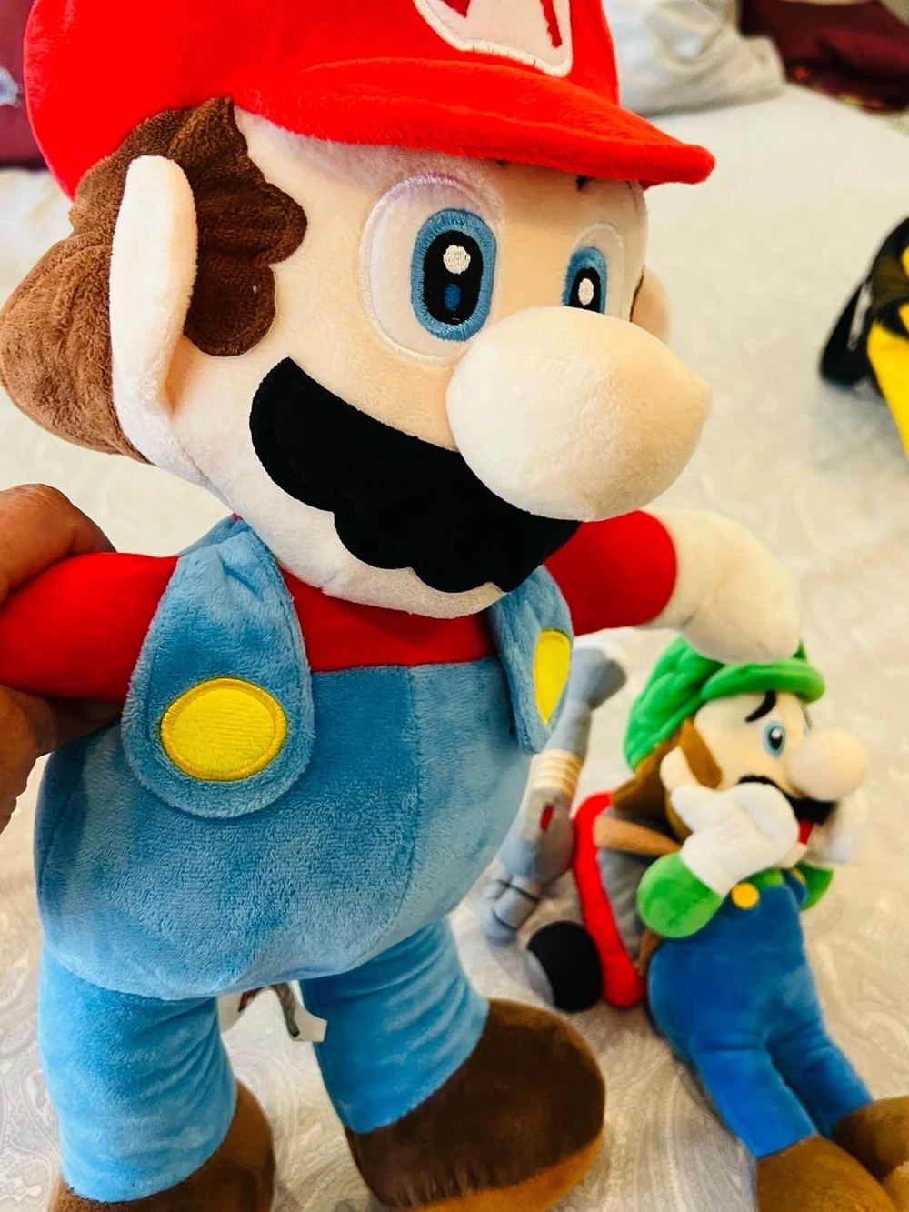 Super Mario Plush Duo - Mario & Luigi and one super Mario kid’s hat